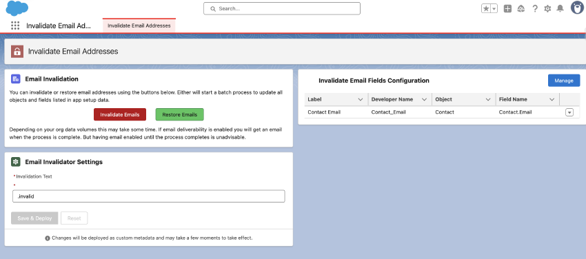Invalidator Salesforce Email Invalidator Tool | Spinning Code