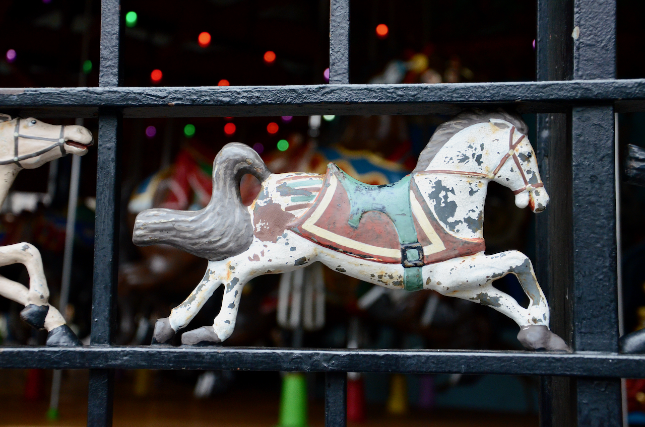 Horse from Central Park Carousel Railing