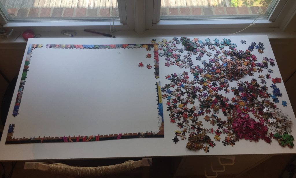 Puzzle underway.