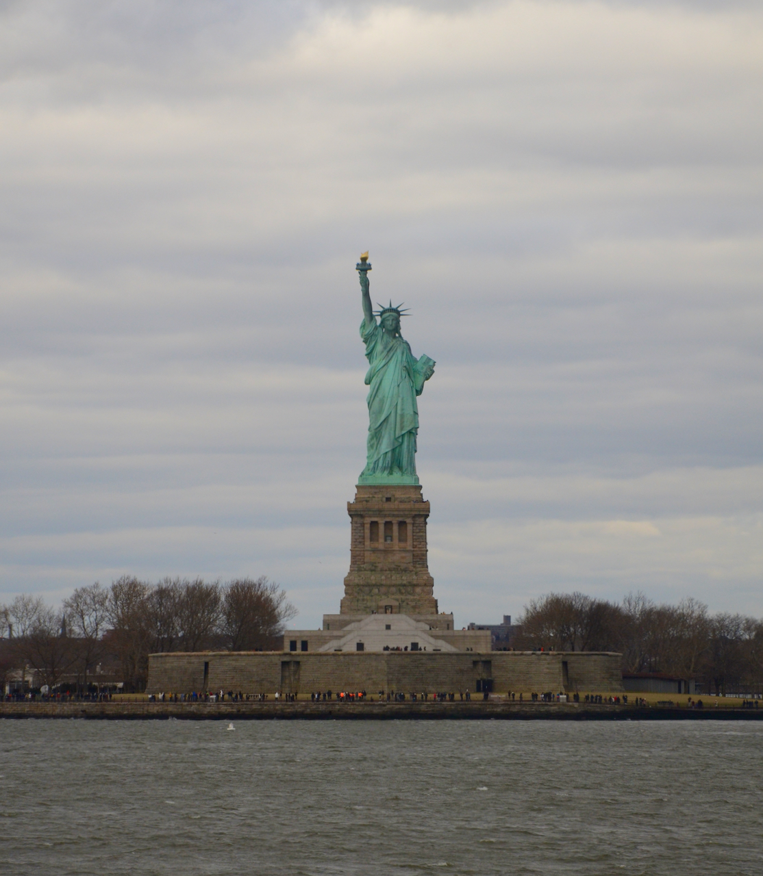 Classic image of the Statue of Liberty.